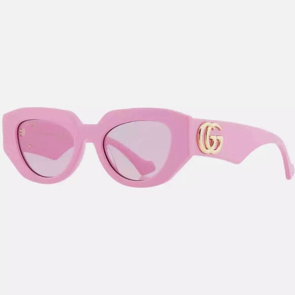 Gucci Pink GG Ladies Sunglasses - Picture 4 of 5